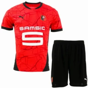 Stade Rennais Niños Conjunto 2024 2025 Casa Rojo - Tuta Stade Rennais Niños | 7camisetas