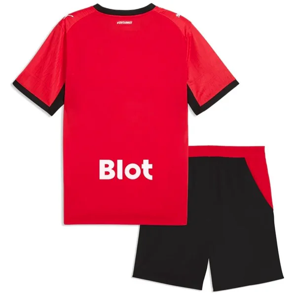 Stade Rennais Niños Conjunto 2026 2027 Casa Rojo - Stade Rennais Niños Barata | 7camisetas