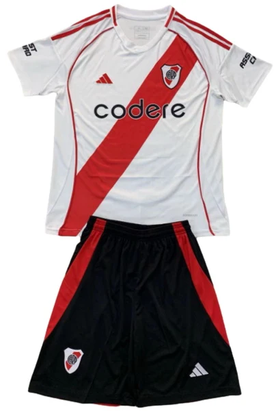 River Plate Niños Conjunto 2024 2025 Casa Blanco - Tuta River Plate Niños | 7camisetas