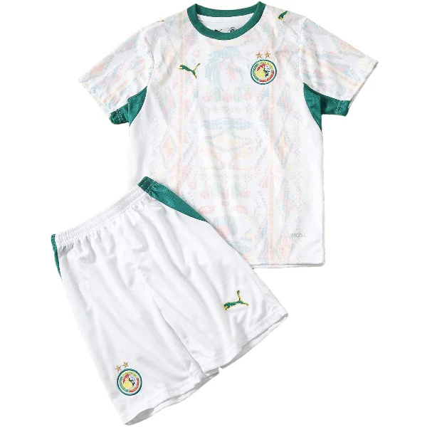 Casa Conjunto De Niños Senegal 2026 Blanco Senegal Niños Conjunto 2026 Casa Blanco - Senegal Niños Barata | 7camisetas
