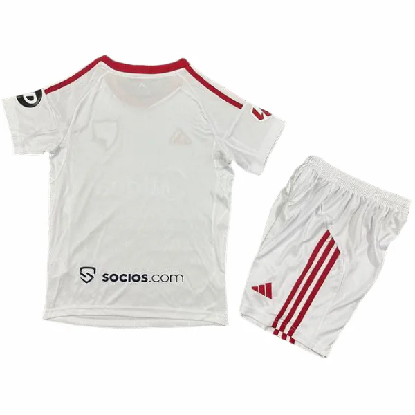 Sevilla FC Niños Conjunto 2025 2026 Casa Blanco - Equipacion Sevilla Fc Niños | 7camisetas