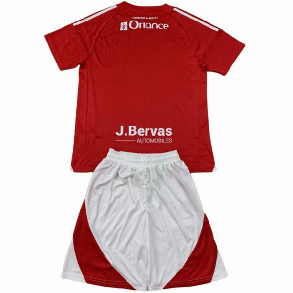 Stade Brestois Niños Conjunto 2024 2025 Casa Rojo - Tuta Stade Brestois Niños | 7camisetas