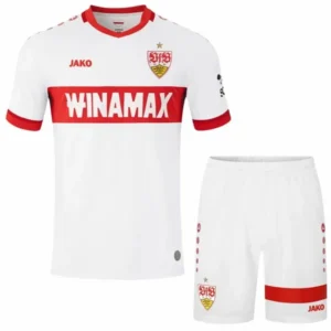 VfB Stuttgart Niños Conjunto 2024 2025 Casa Blanco - Tuta VfB Stuttgart Niños | 7camisetas