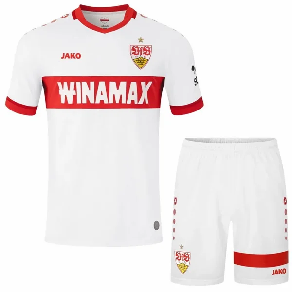 Casa Conjunto De Niños Stuttgart 2024 2025 Blanco VfB Stuttgart Niños Conjunto 2024 2025 Casa Blanco - Tuta VfB Stuttgart Niños | 7camisetas