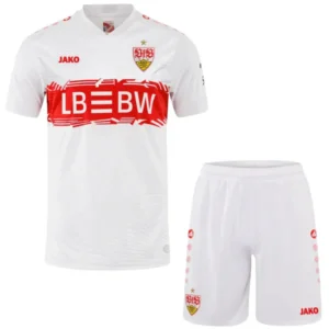 VfB Stuttgart Niños Conjunto 2025 2026 Casa Blanco - VfB Stuttgart Niños Barata | 7camisetas