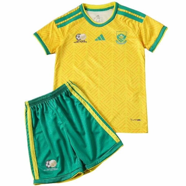 Casa Conjunto De Niños Sudafrica 2026 Amarillo Sudafrica Niños Conjunto 2026 Casa Amarillo - Sudafrica Niños Barata | 7camisetas