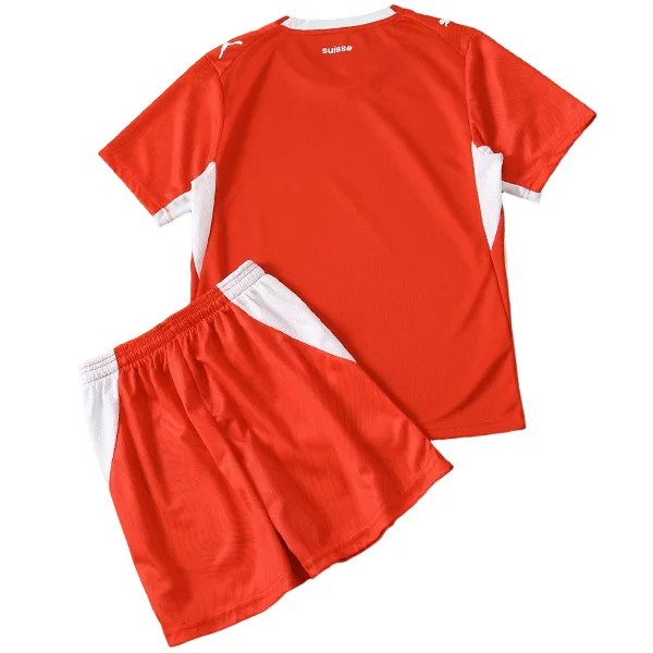 Suiza Niños Conjunto 2026 Casa Rojo - Suiza Niños Barata | 7camisetas