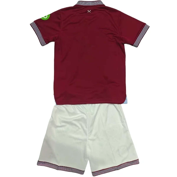 West Ham United Niños Conjunto 2025 2026 Casa Rojo - Tuta West Ham United Niños | 7camisetas