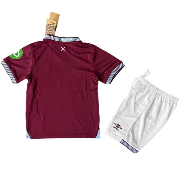 West Ham United Niños Conjunto 2025 2026 Casa Rojo - Tuta West Ham United Niños | 7camisetas