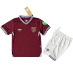 West Ham United Niños Conjunto 2025 2026 Casa Rojo - Tuta West Ham United Niños | 7camisetas