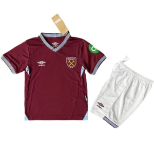West Ham United Niños Conjunto 2025 2026 Casa Rojo - Tuta West Ham United Niños | 7camisetas