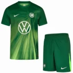 VfL Wolfsburgo Niños Conjunto 2025 2026 Casa Verde - Tuta VfL Wolfsburgo Niños | 7camisetas