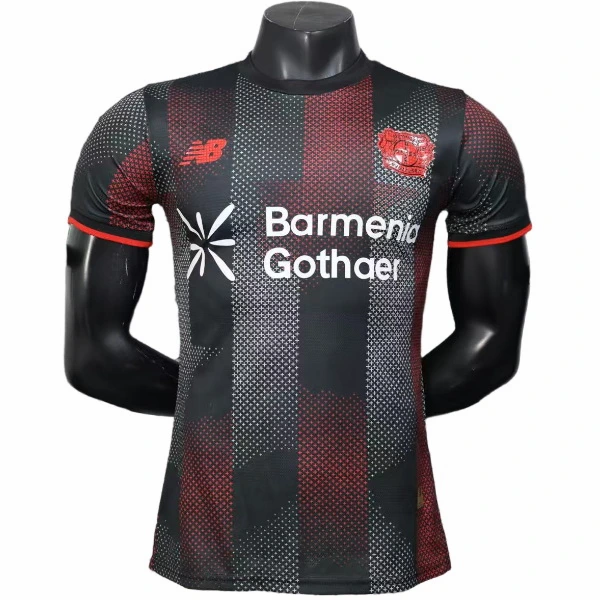 Casa Jugadores Camiseta Leverkusen 2025 2026 Negro Rojo Bayer 04 Leverkusen Camiseta Edición Jugadores 2025 2026 Casa Negra - Camiseta Bayer 04 Leverkusen | 7camisetas
