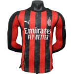 AC Milan Camiseta Edición Jugadores 2025 2026 Casa Roja - Camiseta Ac Milan | 7camisetas