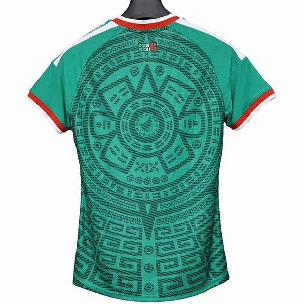 México Mujer Camiseta Edición Jugadores 2026 Casa Verde - Camiseta México Mujer | 7camisetas