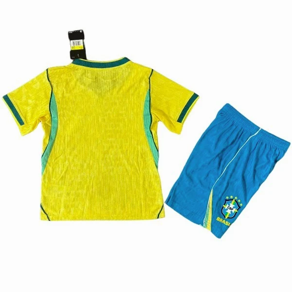 Brasil Niños Conjunto Edición Jugadores 2026 Casa Amarillo - Equipacion Brasil Niños | 7camisetas