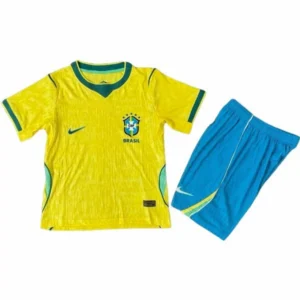 Brasil Niños Conjunto Edición Jugadores 2026 Casa Amarillo - Equipacion Brasil Niños | 7camisetas