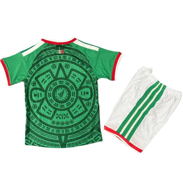 México Niños Conjunto Edición Jugadores 2026 Casa Verde - Playera Mexico 2026 Niños | 7camisetas