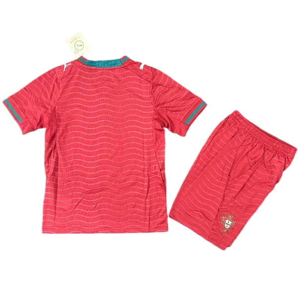 Portugal Niños Conjunto Edición Jugadores 2026 Casa Rojo - Equipación De Portugal Para Niños | 7camisetas