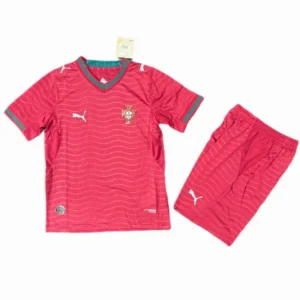 Portugal Niños Conjunto Edición Jugadores 2026 Casa Rojo - Equipación De Portugal Para Niños | 7camisetas