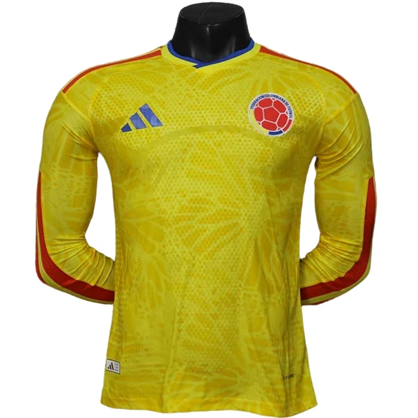 Casa Jugadores Manga Larga Colombia 2026 Amarillo Colombia Camiseta Edición Jugadores 2026 Casa Amarilla - Camiseta Colombia | 7camisetas