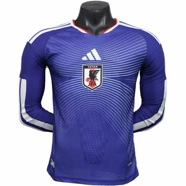 Casa Jugadores Manga Larga Japón 2026 Azul Japón Camiseta Edición Jugadores 2026 Casa Azul | 7camisetas