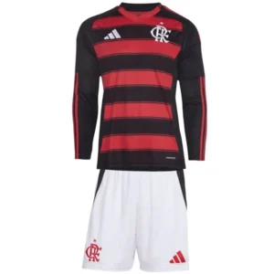 Flamengo Niños Conjunto 2025 2026 Casa Rojo - Tuta Flamengo Niños | 7camisetas