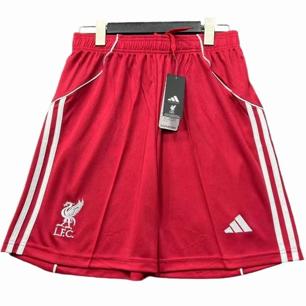 Liverpool Pantalones 2025 2026 Casa Rojo - Pantalón Liverpool | 7camisetas