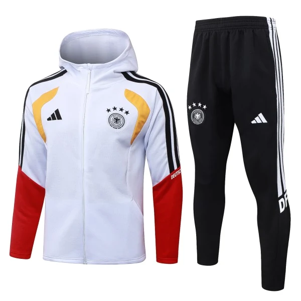 Chaqueta Con Capucha Niños Francia 2026 Blanco Amarillo Negro Francia Niños Chaqueta 2026 Blanca - Chaqueta Francia Niños | 7camisetas