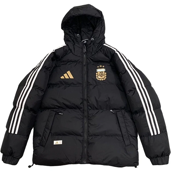 Chaqueta De Algodón Argentina 2026 Negro Blanco Argentina Chaqueta 2026 Negra - Chaqueta Argentina | 7camisetas