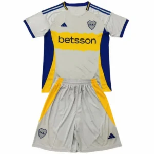 Boca Juniors Niños Conjunto 2025 2026 Gris - Tuta Boca Juniors Niños | 7camisetas