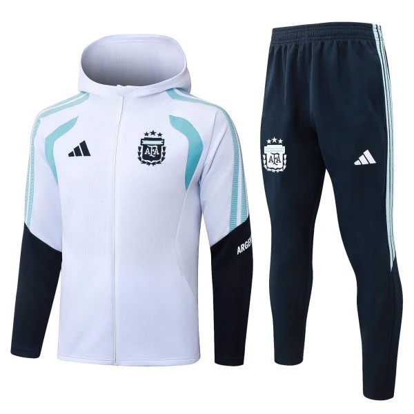 Conjunto Completo Chaqueta Con Capucha Argentina 2026 Blanco Azul Argentina Conjunto 2026 Blanco - Argentina Barata | 7camisetas