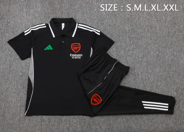 Arsenal Conjunto 2025 2026 Negro - Arsenal Barata | 7camisetas