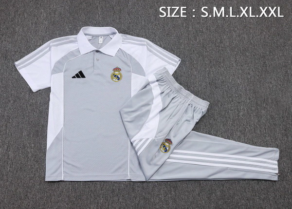 Real Madrid Conjunto 2025 2026 Gris - Real Madrid Barata | 7camisetas