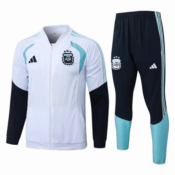Conjunto Completo Rompevientos Argentina 2026 Blanco Azul Marino Argentina Conjunto 2026 Blanco - Argentina Barata | 7camisetas