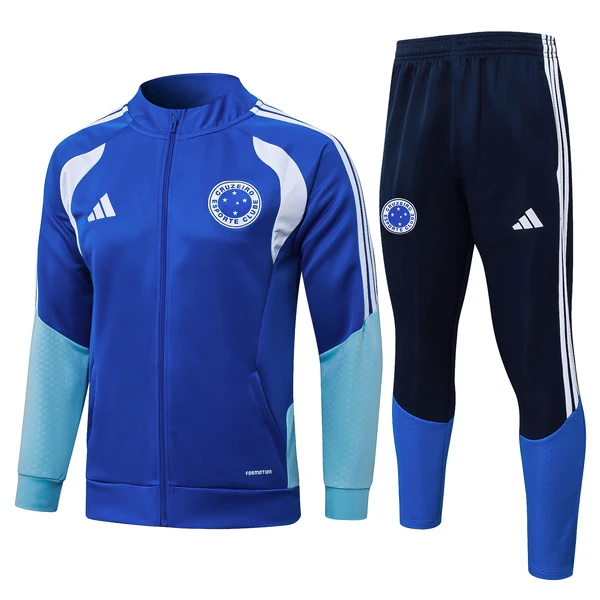 Conjunto Completo Ropa Deportiva Con Cremallera Larga Cruzeiro 2026 2027 Azul Cruzeiro EC Conjunto 2026 2027 Azul - Cruzeiro Ec 2026 | 7camisetas