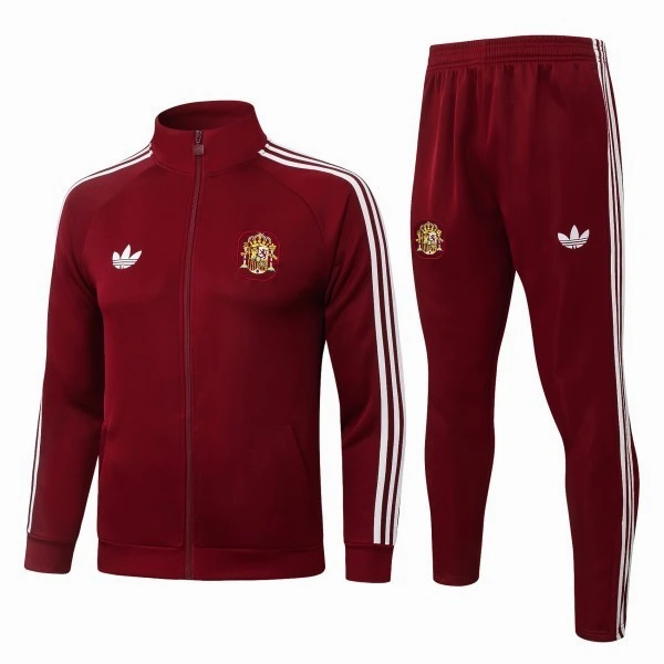 Conjunto Completo Ropa Deportiva Con Cremallera Larga España 2026 Borgona España Conjunto 2026 - España Barata | 7camisetas