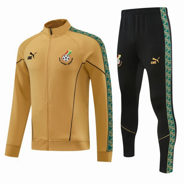 Conjunto Completo Ropa Deportiva Con Cremallera Larga Ghana 2026 Amarillo Ghana Conjunto 2026 Amarillo - Ghana Barata | 7camisetas