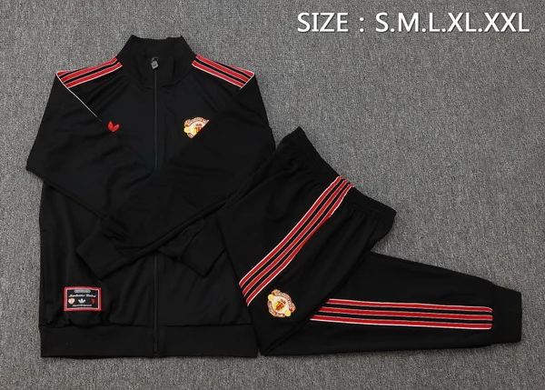 Manchester United Niños Conjunto 2025 2026 Negro - Manchester United Niños Economica | 7camisetas