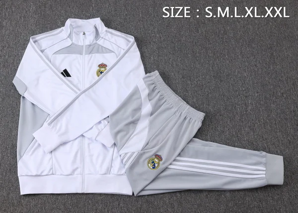 Real Madrid Niños Conjunto 2025 2026 Blanco - Tuta Real Madrid Niños | 7camisetas