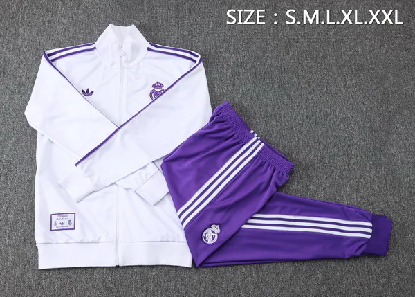 Real Madrid Niños Conjunto 2025 2026 Blanco - Tuta Real Madrid Niños | 7camisetas