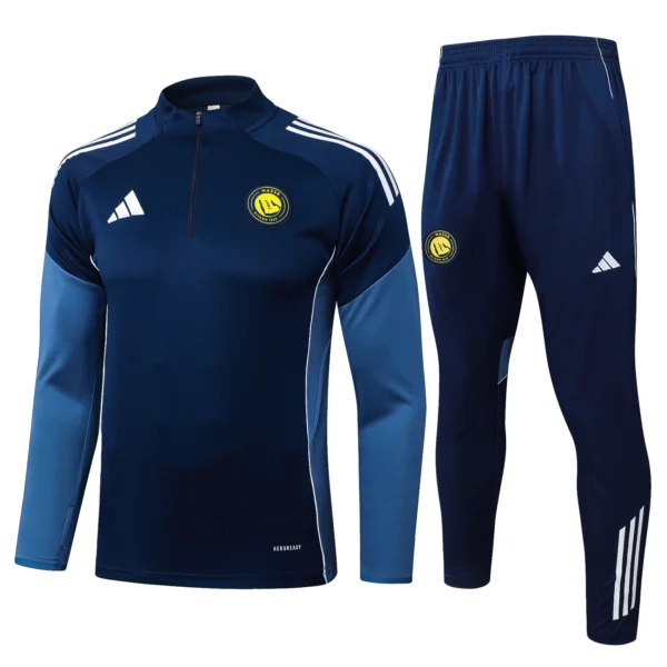 Conjunto Completo Sudadera Entrenamiento Al Nassr 2025 2026 Azul Marino Al-Nassr FC Conjunto 2025 2026 Azul - Al Nassr Fc 2026 Schedule | 7camisetas