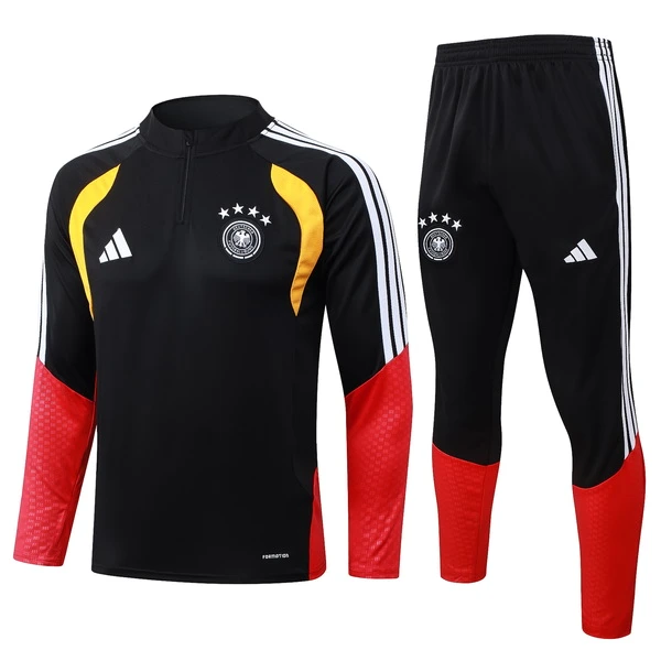 Conjunto Completo Sudadera Entrenamiento Alemania 2026 Negro Rojo Alemania Conjunto 2026 Negro - Alemania Barata | 7camisetas