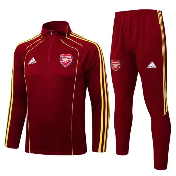 Conjunto Completo Sudadera Entrenamiento Arsenal 2025 2026 Rojo Amarillo Arsenal Conjunto 2025 2026 Rojo - Arsenal Barata | 7camisetas