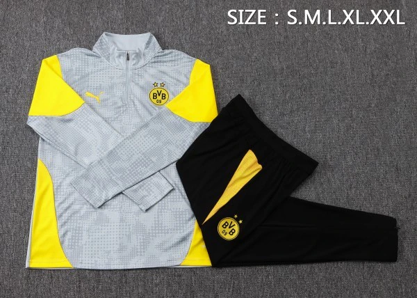 Borussia Dortmund Niños Conjunto 2025 2026 Gris - Borussia Dortmund Niños Barata | 7camisetas