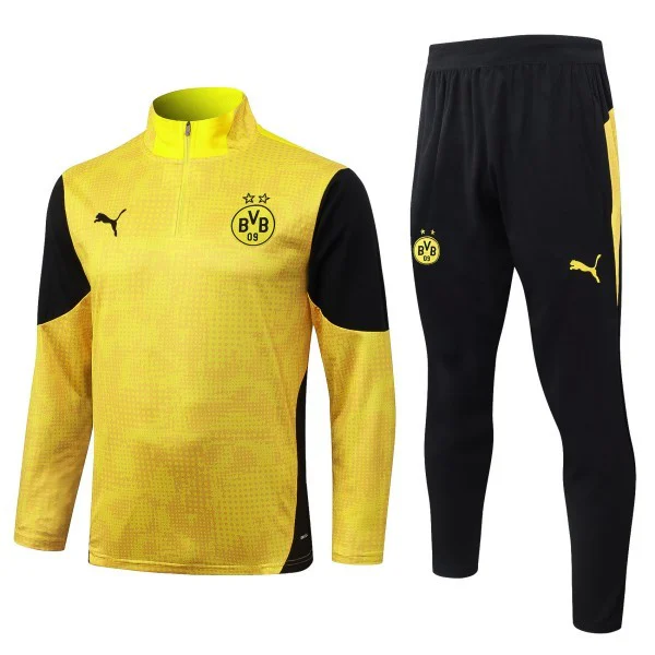 Conjunto Completo Sudadera Entrenamiento Niños Borussia Dortmund 2025 2026 Amarillo Negro Borussia Dortmund Niños Conjunto 2025 2026 Amarillo - Borussia Dortmund Niños Barata | 7camisetas