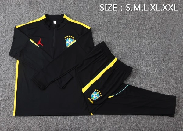 Brasil Niños Conjunto 2026 Negro - Equipacion Brasil Niños | 7camisetas