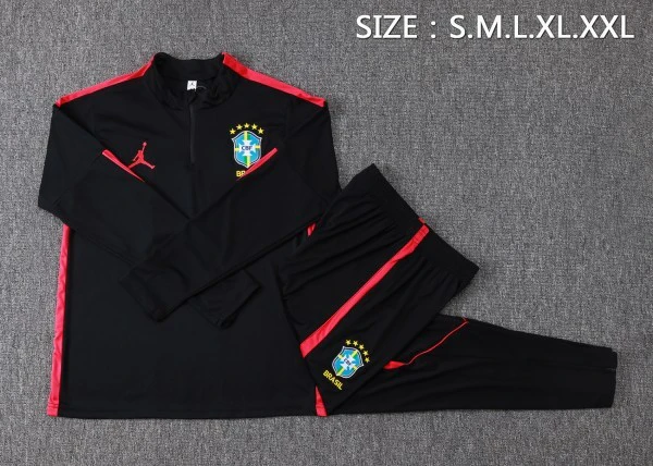 Brasil Niños Conjunto 2026 Negro - Equipacion Brasil Niños | 7camisetas