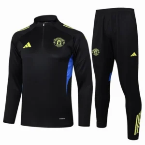 Manchester United Niños Conjunto 2025 2026 Negro - Manchester United Niños Economica | 7camisetas