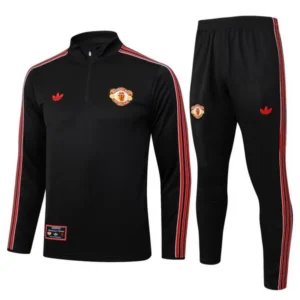 Manchester United Niños Conjunto 2025 2026 Negro - Manchester United Niños Economica | 7camisetas